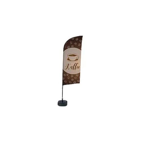 8596052144028 - SHOWDOWN Strandflagge Kaffee Windform 330 x 89 cm Einzel Aluminium