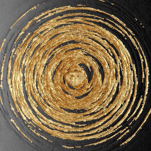 4067602803671 - Leinwandbild Black and Gold Bilder Gr B H 70 cm x 70 cm Abstrakt quadratisch 1 St schwarz Leinwandbilder Akustikbild mit sehr guten Schallabsorptions-Eigenschaften