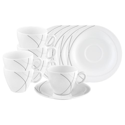 4262487296888 - Kaffeetassen mit Untertassen Trio Highline 230 ml 6er Set 4262487296888 - Kaffeetassen mit Untertassen Trio Highline 230 ml 6er Set