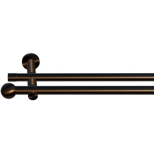 4042627428627 - Gardinenstange INDEKO Colombes Gardinenstangen Gr L 250 cm Ø 20 mm 2 läufig 2 läufig braun (braun antik) Gardinenstangen nach Maß Komplett-Set inkl Montagematerial 4042627428627 - Gardinenstange INDEKO Colombes Gardinenstangen Gr L 250 cm Ø 20 mm 2 läufig 2 läufig braun (braun antik) Gardinenstangen nach Maß Komplett-Set inkl Montagematerial