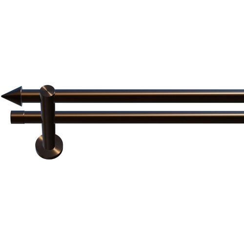 4042627432242 - Gardinenstange INDEKO Calais braun (braun antik) L250cm Ø20mm Gardinenstangen Komplett-Set inkl Montagematerial 4042627432242 - Gardinenstange INDEKO Calais braun (braun antik) L250cm Ø20mm Gardinenstangen Komplett-Set inkl Montagematerial