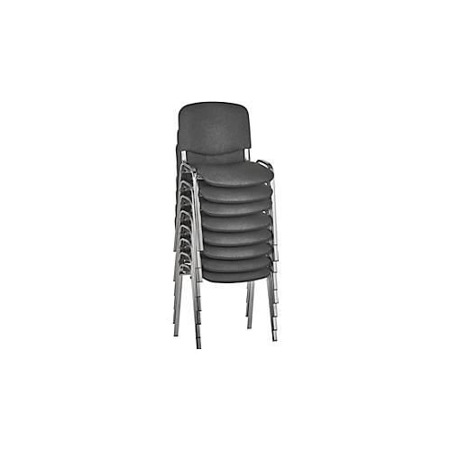 4250510816493 - NowyStyl Stapelstühle-Set ISO BASIC ohne Armlehnen stapelbar bis 12 Stück Bezug anthrazit Gestell chromsilber 8 Stück 4250510816493 - NowyStyl Stapelstühle-Set ISO BASIC ohne Armlehnen stapelbar bis 12 Stück Bezug anthrazit Gestell chromsilber 8 Stück