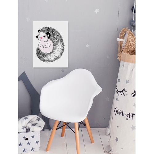 4049009499855 - Leinwandbild QUEENCE Igel Bilder Gr B H T 30 cm x 40 cm x 2 cm Leinwandbild schwarz-weiß (weiß schwarz) Kissenbezug Leinwandbilder Bilder