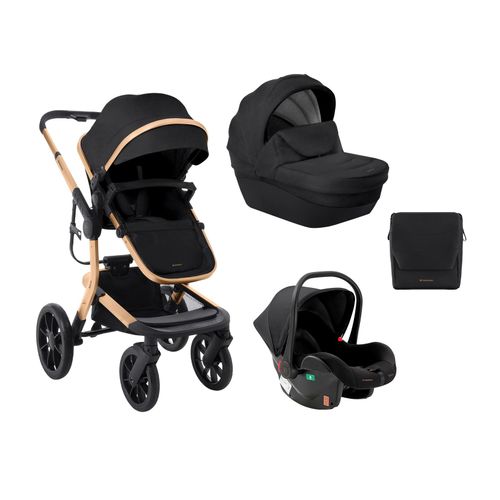 3800171209489 - Kikkaboo Kombikinderwagen Irene 3 in 1 Babywanne Autositz Adapter Wickeltasche schwarz uni 3800171209489 - Kikkaboo Kombikinderwagen Irene 3 in 1 Babywanne Autositz Adapter Wickeltasche schwarz uni