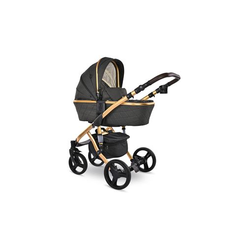 3800166111025 - Kinderwagen Rimini Premium Sportsitz Tragewanne Moskitonetz verstellbar schwarz gold 3800166111025 - Kinderwagen Rimini Premium Sportsitz Tragewanne Moskitonetz verstellbar schwarz gold