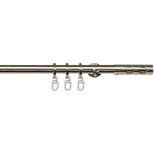 4016318031229 - Gardinenstange AVO edelstahl-optik Gardinenstangen Gr L 120 cm Ø 20 mm 1 läufig silberfarben (edelstahlfarben) Gardinenstangen Wandmontage 4016318031229 - Gardinenstange AVO edelstahl-optik Gardinenstangen Gr L 120 cm Ø 20 mm 1 läufig silberfarben (edelstahlfarben) Gardinenstangen Wandmontage