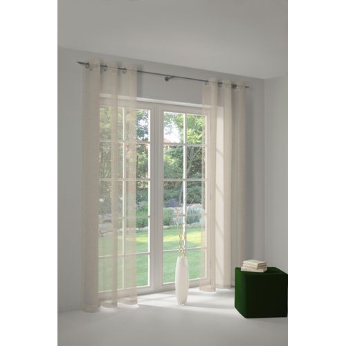 4004567153700 - Vorhang WIRTH LORCA Gr 1 beige Gardinen 150cm Ösen 132cm Obermaterial 66% Polyester 34% Baumwolle B132cm H150cm 4004567153700 - Vorhang WIRTH LORCA Gr 1 beige Gardinen 150cm Ösen 132cm Obermaterial 66% Polyester 34% Baumwolle B132cm H150cm