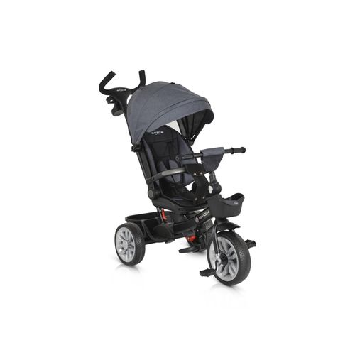 3800146231507 - Byox Tricycle Space 3 in 1 Dreirad Getränkehalter Korb Schiebegriff EVA-Räder grau 3800146231507 - Byox Tricycle Space 3 in 1 Dreirad Getränkehalter Korb Schiebegriff EVA-Räder grau