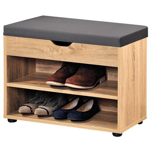 4000270917080 - Schuhschrank mit Sitzkissen versch Ausführungen - Holzoptik 4000270917080 - Schuhschrank mit Sitzkissen versch Ausführungen - Holzoptik
