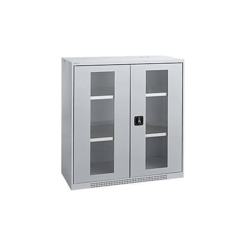 4051273790903 - Genius Sichttürschrank FS 3 OH abschließbar 2 Fachböden bis 450 kg B 1055 mm Stahl weißaluminium RAL 9006 weißaluminium RAL 9006 4051273790903 - Genius Sichttürschrank FS 3 OH abschließbar 2 Fachböden bis 450 kg B 1055 mm Stahl weißaluminium RAL 9006 weißaluminium RAL 9006