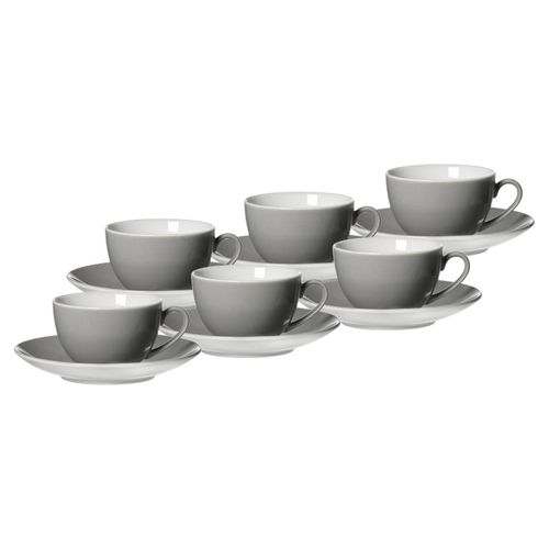 4260578497893 - Kaffeetassen mit Untertassen Doppio 200 ml 6er Set