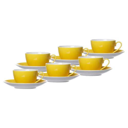 4262418970368 - Kaffeetassen mit Untertassen Doppio 200 ml 6er Set 4262418970368 - Kaffeetassen mit Untertassen Doppio 200 ml 6er Set