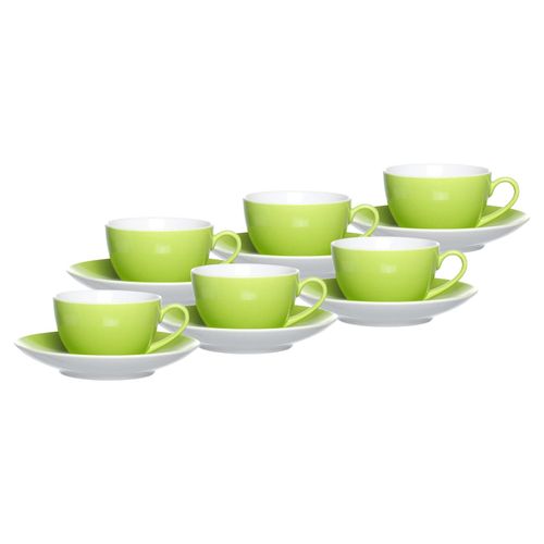 4262418970375 - Kaffeetassen mit Untertassen Doppio 200 ml 6er Set