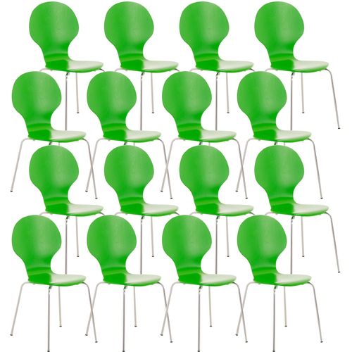 4251152617264 - 16 x Stapelstuhl DIEGO ergonomisch geformter Konferenzstuhl mit Holzsitz und stabilem Metallgestell I In verschiedenen Farben erhältlich 4251152617264 - 16 x Stapelstuhl DIEGO ergonomisch geformter Konferenzstuhl mit Holzsitz und stabilem Metallgestell I In verschiedenen Farben erhältlich
