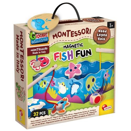 8008324098354 - Lisciani 98354 - Montessori - Magnetic Fish Fun Magnetfischen Lernspiel Motorik Geschicklichkeit