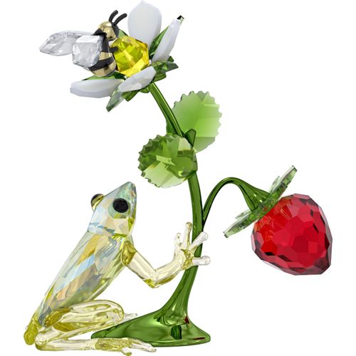 9009656675991 - Dekofigur SWAROVSKI Kristallfigur Sammelfigur Idyllia Frosch Biene und Erdbeere 5667599 Dekofiguren Gr B H 54 cm x 83 cm Frosch Biene und Erdbeere bunt (grün rot kristallweiß gelb goldfarben weiß schwarz) Weihnachtsengel Weihnachtsfiguren Kristall