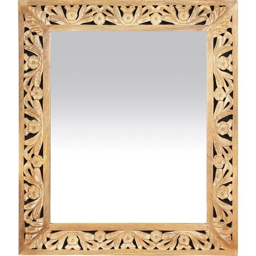 4055195137891 - Wandspiegel SIT beige (natur) Spiegel B H T 68cm x 79cm x 3cm Massivholz Glas Rahmen mit aufwändigen Schnitzereien B68cm H79cm T3cm 4055195137891 - Wandspiegel SIT beige (natur) Spiegel B H T 68cm x 79cm x 3cm Massivholz Glas Rahmen mit aufwändigen Schnitzereien B68cm H79cm T3cm