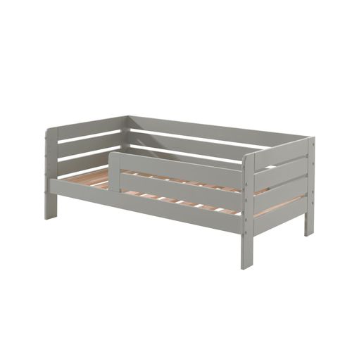 5420070237154 - Juniorbett mit Liegefläche 70 x 140 cm Umrandung mit waagerechten Paneelen Ausf MDF hellgrau lackiert 5420070237154 - Juniorbett mit Liegefläche 70 x 140 cm Umrandung mit waagerechten Paneelen Ausf MDF hellgrau lackiert