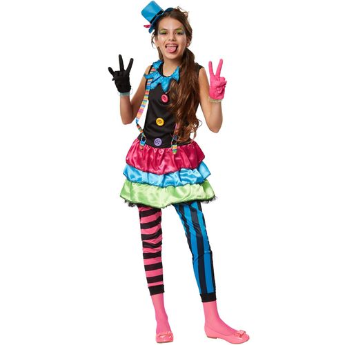 4260552089946 - tectake® Mädchenkostüm Crazy New Wave Clown