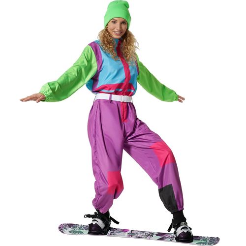4061173276056 - tectake® Damenkostüm Retro 80er 90er Ski Anzug
