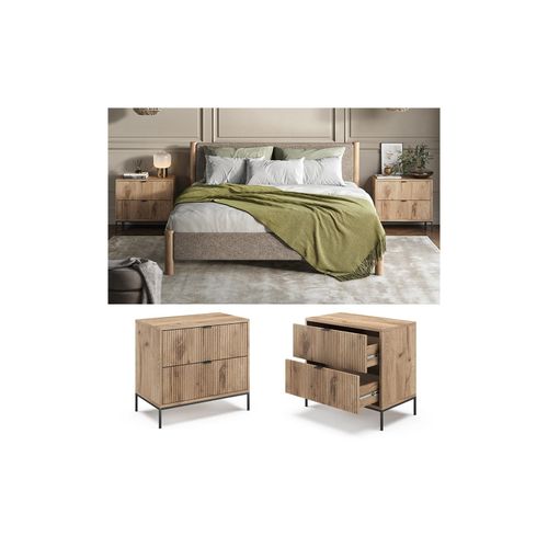 4066731444595 - Nachttisch Eliza Viking Oak 2er Set 4066731444595 - Nachttisch Eliza Viking Oak 2er Set