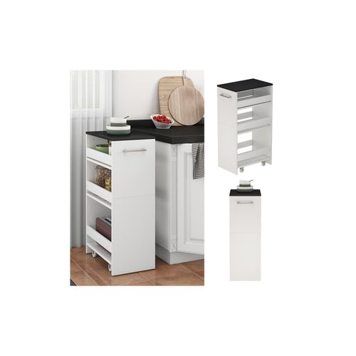 4066731466368 - Rollregal Rivo Weiß Anthrazit 30 x 848 cm Vicco 4066731466368 - Rollregal Rivo Weiß Anthrazit 30 x 848 cm Vicco