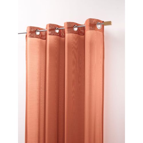 6930325645560 - Gardine HEINE HOME Gardinen Gr 145 cm Ösen 140 cm orange (terracotta) Halbtransparente Gardinen 6930325645560 - Gardine HEINE HOME Gardinen Gr 145 cm Ösen 140 cm orange (terracotta) Halbtransparente Gardinen