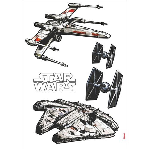 4036834347239 - KOMAR Wandtattoo Star Wars Spaceships Wandtattoos 100x70 cm (Breite x Höhe) selbstklebendes Wandtattoo Gr B H 100 cm x 70 cm Raumschiffe schwarz-weiß (weiß schwarz) Wandtattoos Wandsticker 4036834347239 - KOMAR Wandtattoo Star Wars Spaceships Wandtattoos 100x70 cm (Breite x Höhe) selbstklebendes Wandtattoo Gr B H 100 cm x 70 cm Raumschiffe schwarz-weiß (weiß schwarz) Wandtattoos Wandsticker