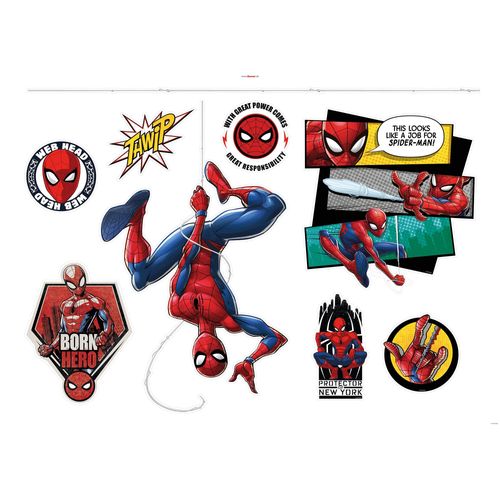 4036834178505 - KOMAR Wandtattoo Spider-Man Web Head Wandtattoos 100x70 cm (Breite x Höhe) selbstklebendes Wandtattoo Gr B H 100 cm x 70 cm Kinder-Comic bunt Wandtattoos Wandsticker 4036834178505 - KOMAR Wandtattoo Spider-Man Web Head Wandtattoos 100x70 cm (Breite x Höhe) selbstklebendes Wandtattoo Gr B H 100 cm x 70 cm Kinder-Comic bunt Wandtattoos Wandsticker