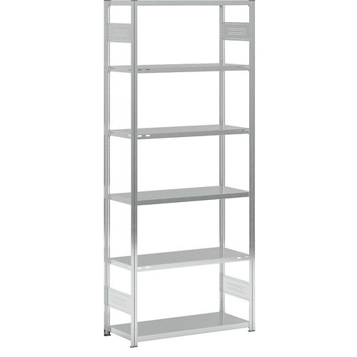 4061753026477 - eurokraft pro System-Steckregal verzinkt Bauart leicht Bauart leicht Regalhöhe 2500 mm Grundregal Breite x Tiefe 1000 x 400 mm 4061753026477 - eurokraft pro System-Steckregal verzinkt Bauart leicht Bauart leicht Regalhöhe 2500 mm Grundregal Breite x Tiefe 1000 x 400 mm