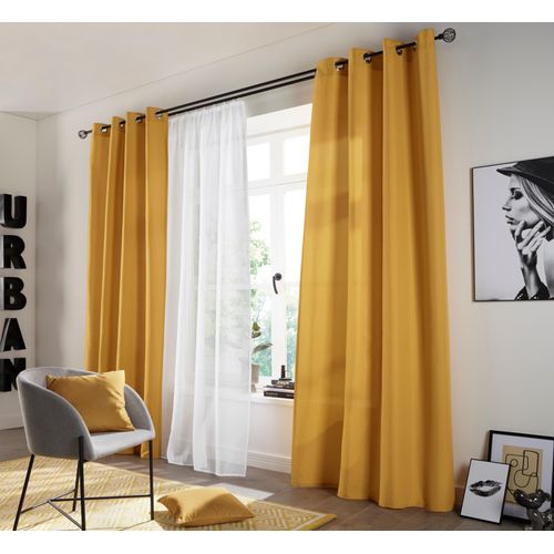 6941446627595 - Vorhang MY HOME Raja Gr 1 grau (messingfarben) B140cm H145cm Polyester Recyceltes Material Gardinen 2er-Set Bestseller einfarbig modern pflegeleichte Mikrofaser Topseller 6941446627595 - Vorhang MY HOME Raja Gr 1 grau (messingfarben) B140cm H145cm Polyester Recyceltes Material Gardinen 2er-Set Bestseller einfarbig modern pflegeleichte Mikrofaser Topseller