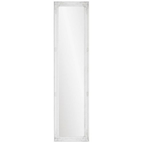 9009852977554 - Standspiegel Weiß Glas Eukalyptusholz massiv rechteckig 40x160x45 cm Ganzkörperspiegel Spiegel Standspiegel 9009852977554 - Standspiegel Weiß Glas Eukalyptusholz massiv rechteckig 40x160x45 cm Ganzkörperspiegel Spiegel Standspiegel