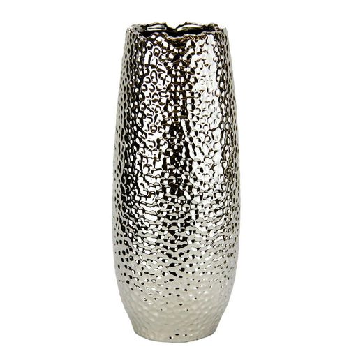 4019844688189 - Xxxl Vase Silber Keramik 9x32 cm nur für Seiden- und Kunstblumen geeignet auch frische Blumen geeignet Dekoration Vasen Keramikvasen 4019844688189 - Xxxl Vase Silber Keramik 9x32 cm nur für Seiden- und Kunstblumen geeignet auch frische Blumen geeignet Dekoration Vasen Keramikvasen