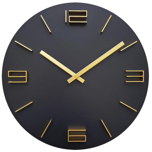4029665024004 - Xxxl Wanduhr Schwarz Gold Holz 395x395x4 cm RoHS CE 3D-Zahlen Dekoration Uhren Wanduhren 4029665024004 - Xxxl Wanduhr Schwarz Gold Holz 395x395x4 cm RoHS CE 3D-Zahlen Dekoration Uhren Wanduhren