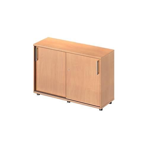 4251898803662 - Genius Schiebetürenschrank TETRIS WOOD 2 OH B 1200 mm Höhe inkl Gleiter Buche-Dekor