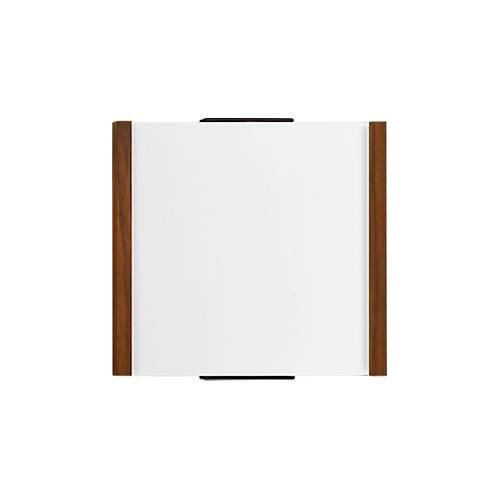 4060081710447 - moedel Türschild LMH Holzrahmen individuell beschriftbar Polyester-Abdeckung Klebemontage B 160 x H 148 mm Nussbaum