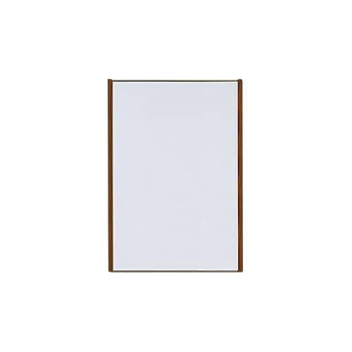 4060081710980 - moedel Wandschild LMH DIN A3 Hochformat Holz- und Aluminiumrahmen Klebe- oder Schraubmontage B 3085 x H 4225 mm bronze Nussbaum