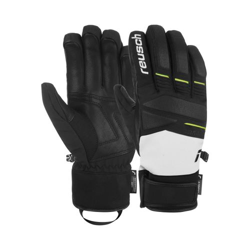 4060485517529 - Skihandschuhe REUSCH Thunder R-TEX XT Damen Gr 85 grau (schwarz grau) 80% Polyester 14% Ziegenleder 3% Polyurethan 3% Elasthan unifarben Klassisch Handschuhe mit wasser- und winddichter Membran