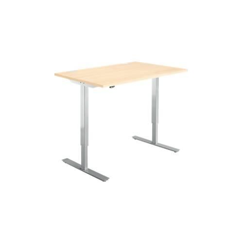 4251898813784 - Select Schreibtisch Start Off elektrisch höhenverstellbar Rechteck T-Fuß B 1200 x T 800 x H 705-1205 mm Ahorn weißalu 4251898813784 - Select Schreibtisch Start Off elektrisch höhenverstellbar Rechteck T-Fuß B 1200 x T 800 x H 705-1205 mm Ahorn weißalu