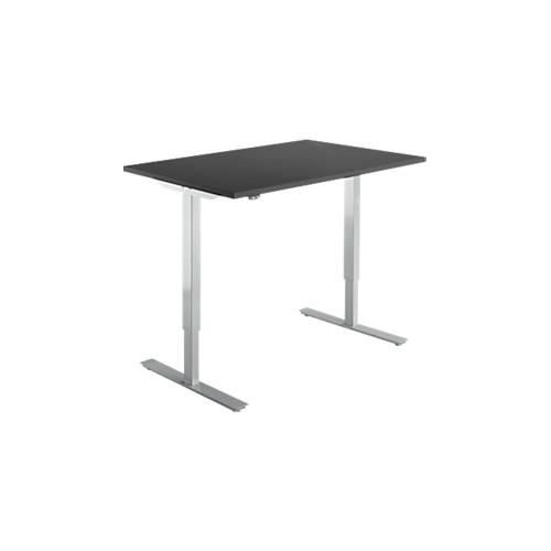 4251898813777 - Select Schreibtisch Start Off elektrisch höhenverstellbar Rechteck T-Fuß B 1200 x T 800 x H 705-1205 mm graphit weißalu