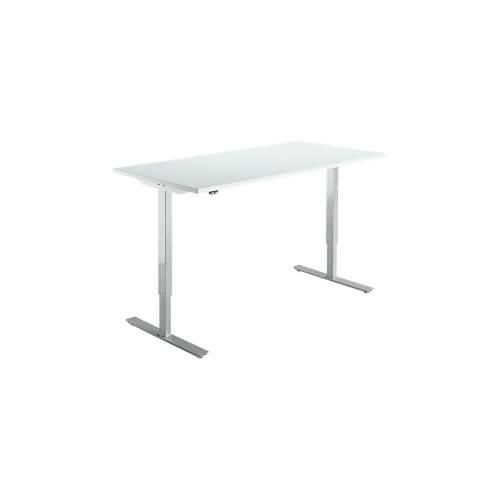 4251898810998 - Select Schreibtisch Start Off elektrisch höhenverstellbar Rechteck T-Fuß B 1600 x T 800 x H 705-1205 mm lichtgrau weißalu 4251898810998 - Select Schreibtisch Start Off elektrisch höhenverstellbar Rechteck T-Fuß B 1600 x T 800 x H 705-1205 mm lichtgrau weißalu