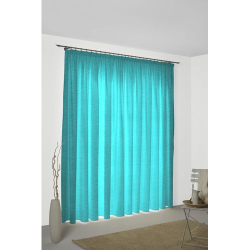 4004567318338 - Vorhang WIRTH Bachfeld Gr 5 blau (türkis) B132cm H255cm Jacquard Polyacryl Gardinen 4004567318338 - Vorhang WIRTH Bachfeld Gr 5 blau (türkis) B132cm H255cm Jacquard Polyacryl Gardinen