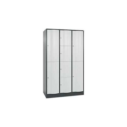 4064615907556 - Kombi-Schließfachschrank Resisto 3 Abteile 10 Fächer B 1148 x T 640 x H 1950 mmAnthrazitgrau Lichtgrau 4064615907556 - Kombi-Schließfachschrank Resisto 3 Abteile 10 Fächer B 1148 x T 640 x H 1950 mmAnthrazitgrau Lichtgrau