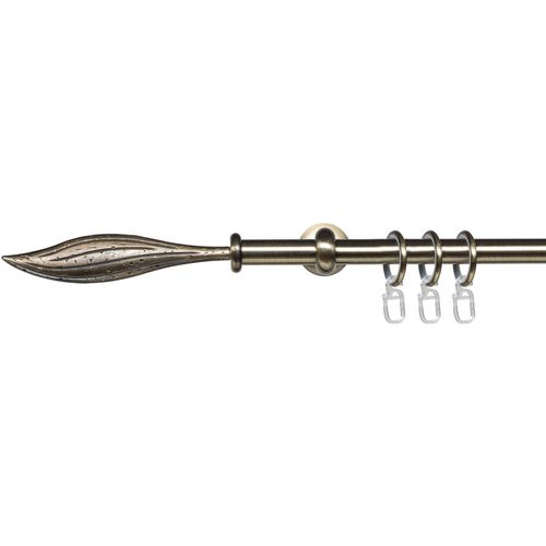 4016318036521 - Gardinenstange Esp Blatt Gardinenstangen Gr L 160 cm Ø 16 mm 1 läufig schwarz (schwarz messingfarben) Gardinenstangen Wandmontage 1-läufig im Fixmaß Ø 16 mm 4016318036521 - Gardinenstange Esp Blatt Gardinenstangen Gr L 160 cm Ø 16 mm 1 läufig schwarz (schwarz messingfarben) Gardinenstangen Wandmontage 1-läufig im Fixmaß Ø 16 mm