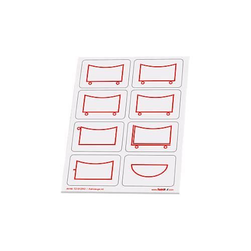 4260291141301 - Taktische Zeichen Taktifol Fahrzeuge rechteckig selbsthaftend beschriftbar trocken abwischbar L 46 x B 32 mm rot 8 Zeichen 4260291141301 - Taktische Zeichen Taktifol Fahrzeuge rechteckig selbsthaftend beschriftbar trocken abwischbar L 46 x B 32 mm rot 8 Zeichen