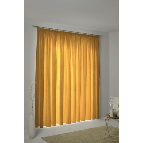 4004567107109 - Vorhang WIRTH Warnow Gardinen Gr 255 cm Kräuselband 172 cm goldfarben Kräuselband