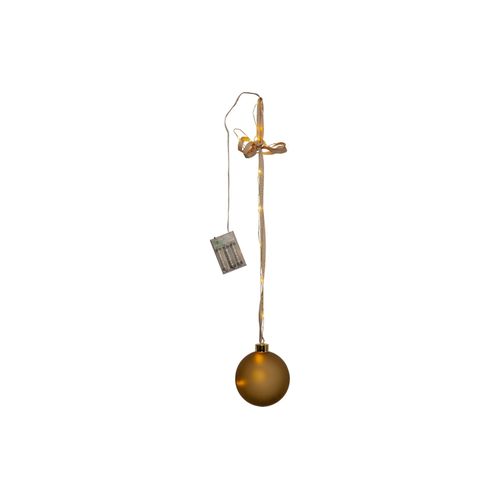 7391482061331 - Star Trading LED Glaskugel Bliss in Gold 025W 100mm - yellow