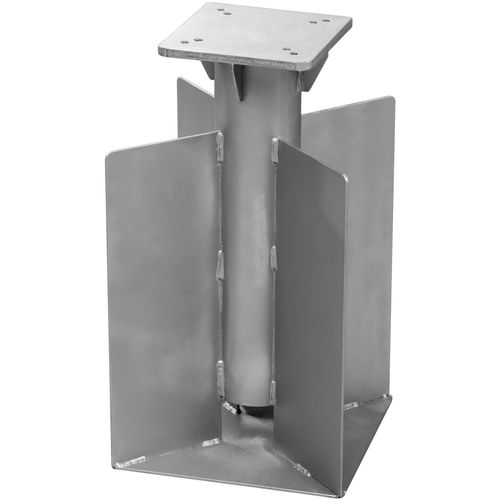 4000570081610 - Bodenanker SCHNEIDER SCHIRME Universal silber (silberfarben) B H T 45cm Stahl Bodenanker