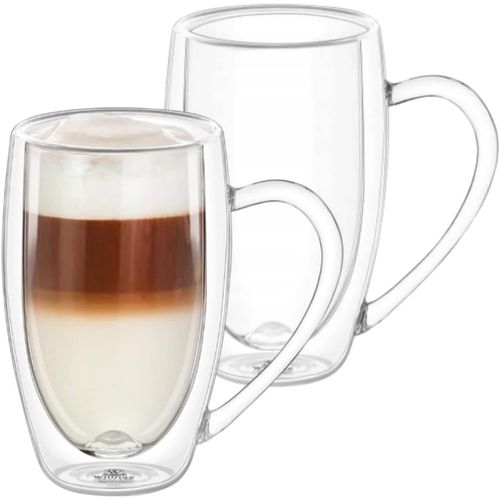 5905454260404 - Doppelwandige Thermogläser mit Henkel 2er-Set 500 ml Gläser Set Kaffeegläser 5905454260404 - Doppelwandige Thermogläser mit Henkel 2er-Set 500 ml Gläser Set Kaffeegläser
