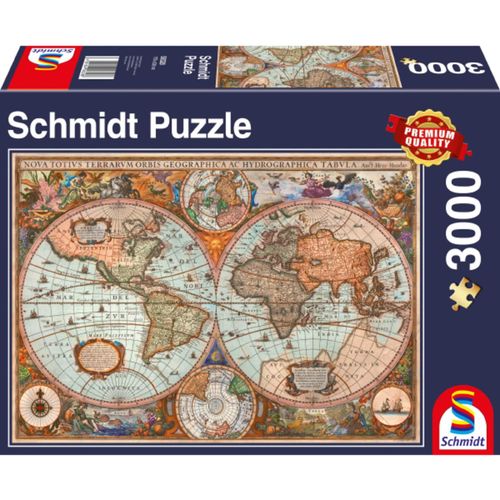 4001504583286 - Schmidt Puzzle 3000 - Antike Weltkarte (Puzzle)